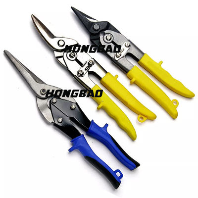 9&quot; 10&quot; Havacılık Kalay Snips Seti 250mm 3 Parçalı Havacılık Makası Makas Kısa Kafa Kesici