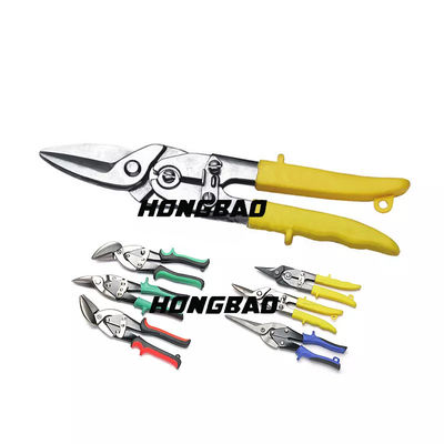 9&quot; 10&quot; Havacılık Kalay Snips Seti 250mm 3 Parçalı Havacılık Makası Makas Kısa Kafa Kesici