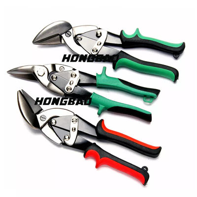 Ağır Hizmet Tipi Sol Kesme Havacılık Snips Teneke Makas Kesici 10 &quot;Havacılık Snip Makası