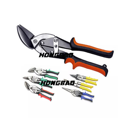 Ağır Hizmet Tipi Sol Kesme Havacılık Snips Teneke Makas Kesici 10 &quot;Havacılık Snip Makası