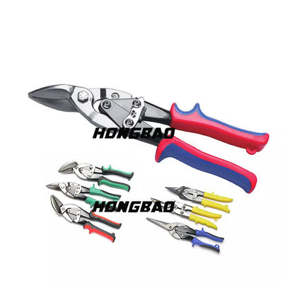 Ağır Hizmet Tipi Sol Kesme Havacılık Snips Teneke Makas Kesici 10 &quot;Havacılık Snip Makası