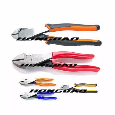 200mm 160mm 6 İnç 8 İnç 7&quot; Ağır Hizmet Yalıtımlı Yan Kesiciler Çapraz Pense 60# CRV Çelik