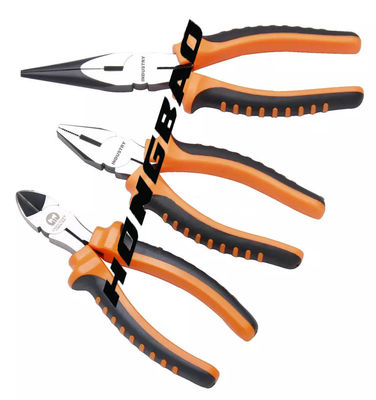 6&quot; 7&quot; Uzun Burun İzoleli Kombine Pense 8 İnç 200mm 185mm ABD Amerikan Tipi