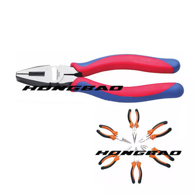 Küçük Standart Yalıtımlı Kombinasyon Pense Sarı Damla Dövme Ergonomi Yumuşak Kavrama 6&quot; 7&quot; 8&quot;