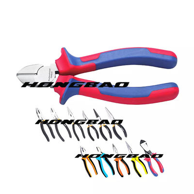 7 &quot;8&quot; Hassas Uzun Kargaburun 200mm 170mm 160mm Düz Yan Kesici Sıyırma Kıvrım Yumuşak Saplı