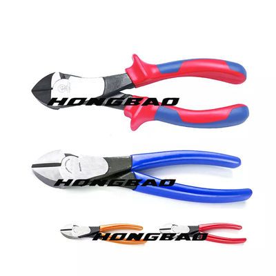 200mm 160mm 6 İnç 8 İnç 7&quot; Ağır Hizmet Yalıtımlı Yan Kesiciler Çapraz Pense 60# CRV Çelik