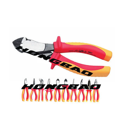 Güvenlik VDE İzoleli Aletler Yan Kesme Pensesi 150mm 6&quot; 8&quot; 7&quot; Çapraz Kesme Pensesi 9&quot;