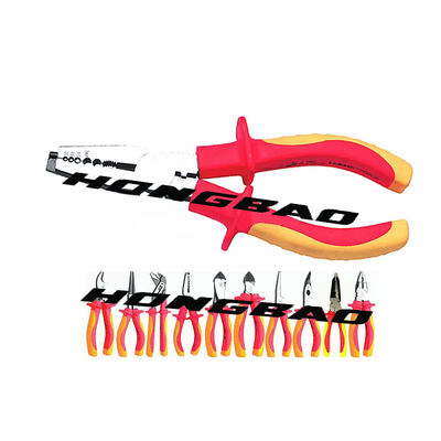 1000v VDE İzoleli Aletler AWG 22 18 14 Tel Sıkma Pensesi CRV 6&quot;