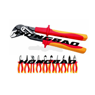 8 10 12&quot; 200mm 250mm 300mm 1000V VDE Hand Tools Set Vde Adjustable Wrench 1000V AC ADJ Spanner Wrench