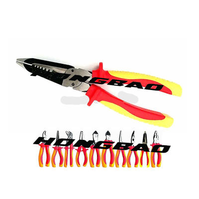8 &quot;200mm 1000 V VDE El Aletleri Set Yalıtım Sıyırma Pensesi Kablo Sıkma Pensesi