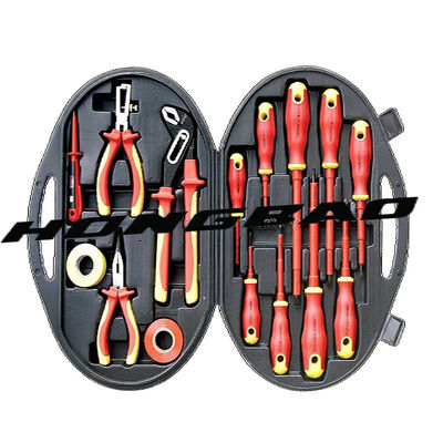 15 ADET Paketi VDE Tool Se Kiti AC Test Cihazı Yalıtımlı Etiket Bant Tornavidalar Toolstation 1000V
